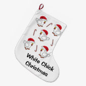 Weihnachtsgebäck, Strumpf, Hühner Großer Weihnachtsstrumpf (Vorderansicht (hängend))