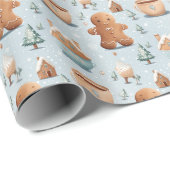 Weihnachtsgebäck Süßigkeiten Kuchen Geschenkpapier (Rolleneckpunkt)