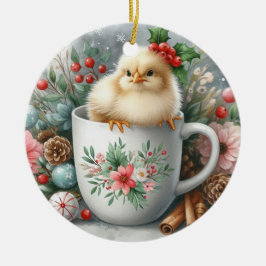 Weihnachtsgebäck Tasse Keramik Ornament