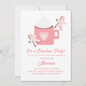 Weihnachtsgebäck Tasse Schokolade Party Lebkuchen Einladung (Vorderseite)