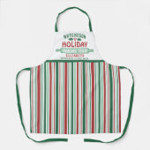 Weihnachtsgebäck Team Weihnachts-Cookie Party Grün Schürze (Vorderseite)