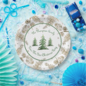 Weihnachtsgebäck, Trim-the-Tree, Familienname, Pappteller (Party)