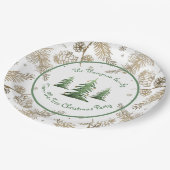 Weihnachtsgebäck, Trim-the-Tree, Familienname, Pappteller (Schrägansicht)