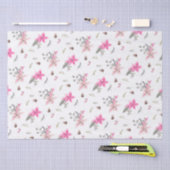 Weihnachtsgebäck und Blume im Wasser Seidenpapier (Handwerk)