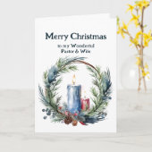 Weihnachtsgebäck und Ehefrau Karte (Gelbe Blume)