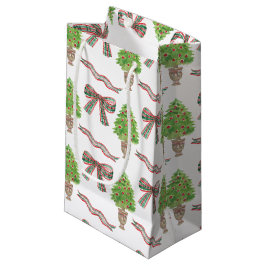 Weihnachtsgebäck und Kariertes Thema Kleine Geschenktüte