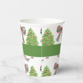 Weihnachtsgebäck und Kariertes Thema Pappbecher (Rechts)