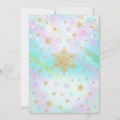 Weihnachtsgebäck und Pajamas Geburtstagseinladung Einladung (Rückseite)