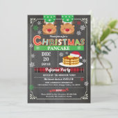 Weihnachtsgebäck und Pjama-Party Einladung (Stehend Vorderseite)