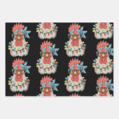 Weihnachtsgebäck Weihnachten Bauer Familie Geschenkpapier Set (Vorderseite)