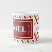 Weihnachtsgebäck WEIHNACHTEN Candy Cane Streifen,  Jumbo-Tasse (Vorderseite)