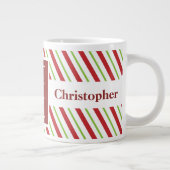 Weihnachtsgebäck WEIHNACHTEN Candy Cane Streifen,  Jumbo-Tasse (Rechts)