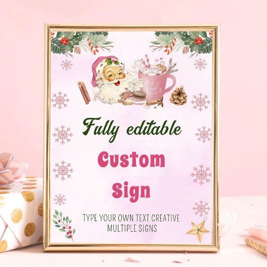 Weihnachtsgebäck Weihnachts Party Tafelschild Poster