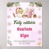 Weihnachtsgebäck Weihnachts Party Tafelschild Poster (Vorne)