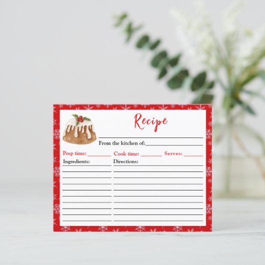 Weihnachtsgebäck Weihnachts Pudding Rezept (Stehend Vorderseite)