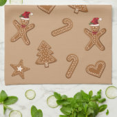 Weihnachtsgebäck Weihnachtsgebäck Formen Geschirrtuch (Gefaltet)