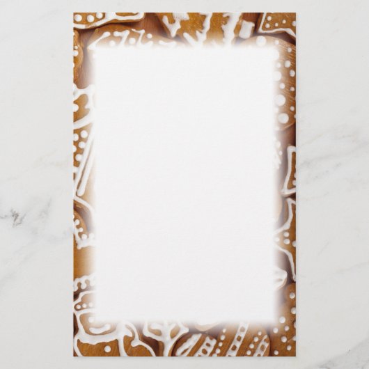 Weihnachtsgebäck Weihnachtskekse Briefpapier (Vorderseite)