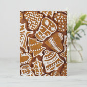 Weihnachtsgebäck Weihnachtskekse Feiertagskarte (Stehend Vorderseite)