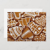 Weihnachtsgebäck Weihnachtskekse Feiertagspostkarte (Vorne/Hinten)