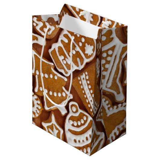 Weihnachtsgebäck Weihnachtskekse Mittlere Geschenktüte (Vorderseite Schrägansicht)
