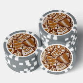 Weihnachtsgebäck Weihnachtskekse Pokerchips (Stapel)