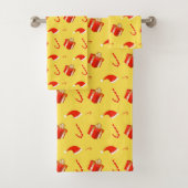 Weihnachtsgebäck Weihnachtsmannmütze Badhandtuch Set (Insitu)
