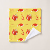 Weihnachtsgebäck Weihnachtsmannmütze Badhandtuch Set (Waschlappen)