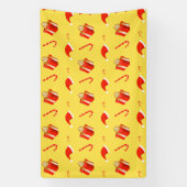 Weihnachtsgebäck Weihnachtsmannmütze Banner (Vertikal)