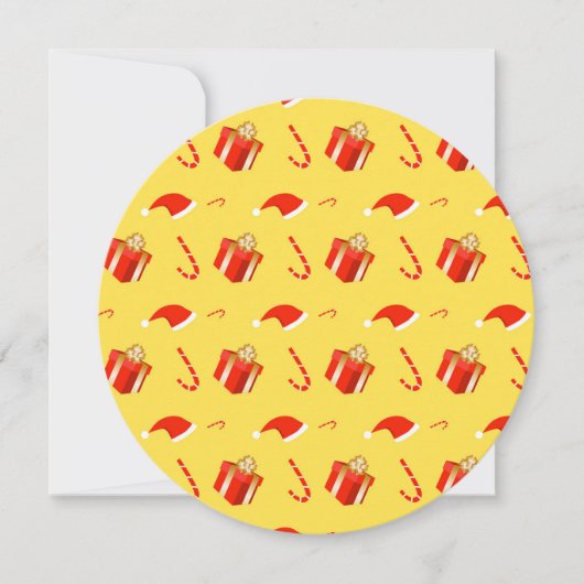 Weihnachtsgebäck Weihnachtsmannmütze Feiertagskarte (Vorderseite)