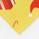 Weihnachtsgebäck Weihnachtsmannmütze Fleecedecke (Ecke)