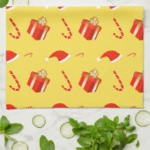 Weihnachtsgebäck Weihnachtsmannmütze Geschirrtuch (Gefaltet)