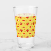 Weihnachtsgebäck Weihnachtsmannmütze Glas (Rückseite)