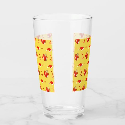 Weihnachtsgebäck Weihnachtsmannmütze Glas (Links)