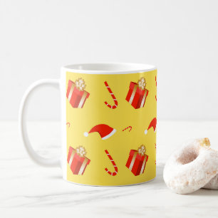 Weihnachtsgebäck Weihnachtsmannmütze Kaffeetasse