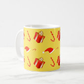 Weihnachtsgebäck Weihnachtsmannmütze Kaffeetasse (Vorderseite Links)