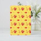 Weihnachtsgebäck Weihnachtsmannmütze Karte (Stehend Vorderseite)