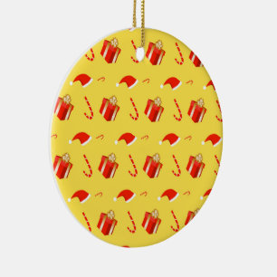 Weihnachtsgebäck Weihnachtsmannmütze Keramik Ornament
