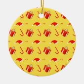 Weihnachtsgebäck Weihnachtsmannmütze Keramik Ornament (Vorne)
