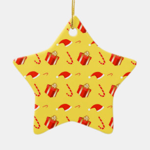 Weihnachtsgebäck Weihnachtsmannmütze Keramik Ornament