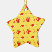 Weihnachtsgebäck Weihnachtsmannmütze Keramik Ornament (Links)