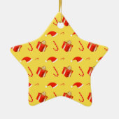 Weihnachtsgebäck Weihnachtsmannmütze Keramik Ornament (Hinten)