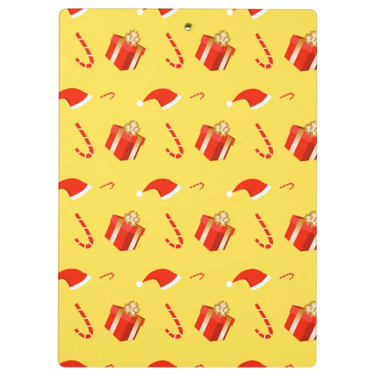 Weihnachtsgebäck Weihnachtsmannmütze Klemmbrett (Rückseite)