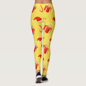 Weihnachtsgebäck Weihnachtsmannmütze Leggings (Rückseite)
