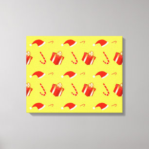 Weihnachtsgebäck Weihnachtsmannmütze Leinwanddruck