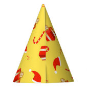 Weihnachtsgebäck Weihnachtsmannmütze Partyhütchen (Rückseite)