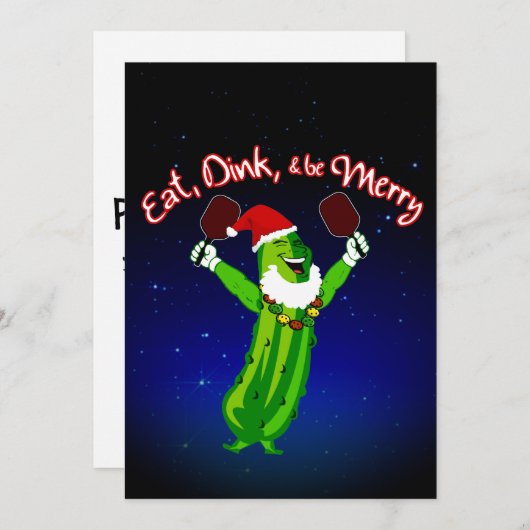 Weihnachtsgebäck Weihnachtsmannmütze Picknick Feiertagskarte (Vorne/Hinten)