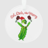 Weihnachtsgebäck Weihnachtsmannmütze Picknick Ornament (Rückseite)