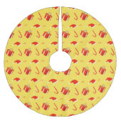 Weihnachtsgebäck Weihnachtsmannmütze Polyester Weihnachtsbaumdecke (Vorderseite)