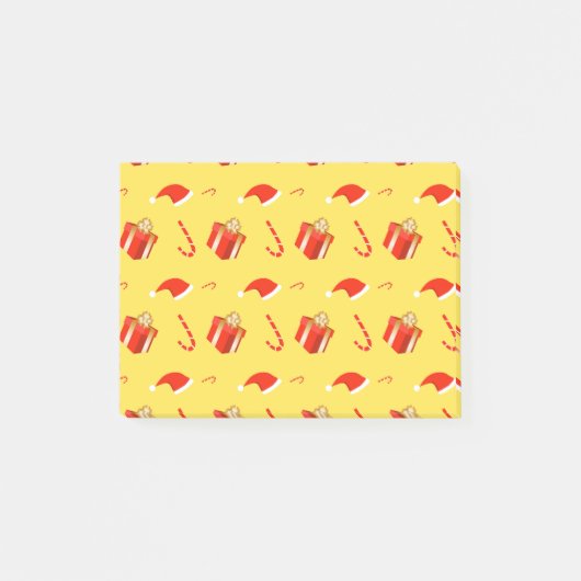 Weihnachtsgebäck Weihnachtsmannmütze Post-it Klebezettel (Vorderseite)