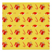 Weihnachtsgebäck Weihnachtsmannmütze Poster (Vorderseite)